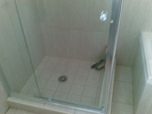 Shower after cleaning